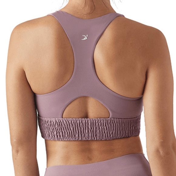 GLYDER NWT WISTFUL MAUVE BLOSSOM SPORTS BRA EXTRA SMALL - Picture 2 of 9